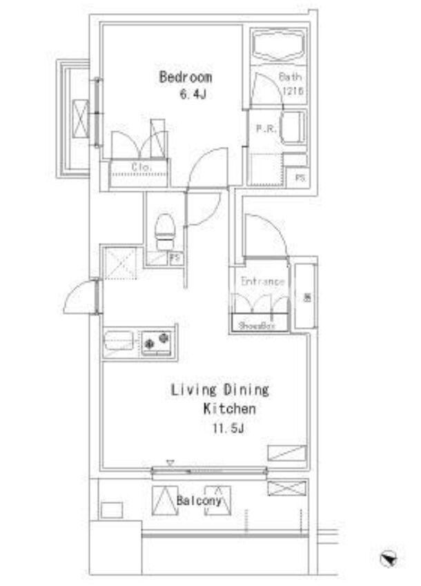 パークアクシス押上の物件間取画像
