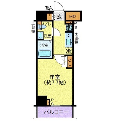 東日本橋駅 徒歩1分 6階の物件間取画像