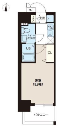 南千住駅 徒歩9分 5階の物件間取画像