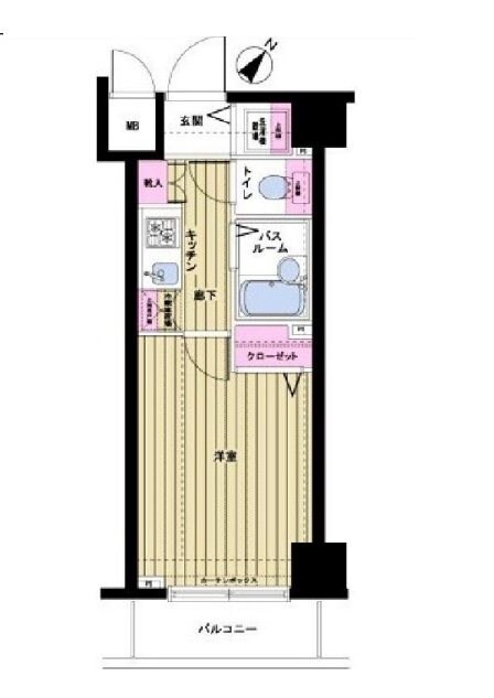 水天宮前駅 徒歩5分 5階の物件間取画像