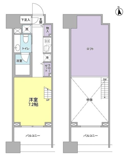 池尻大橋駅 徒歩7分 7階の物件間取画像