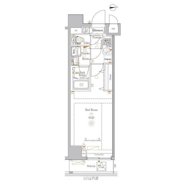 ＢＰＲレジデンス浅草の物件間取画像