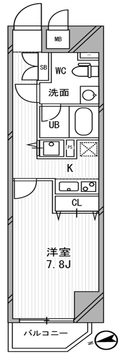 浅草橋レジデンスの物件間取画像