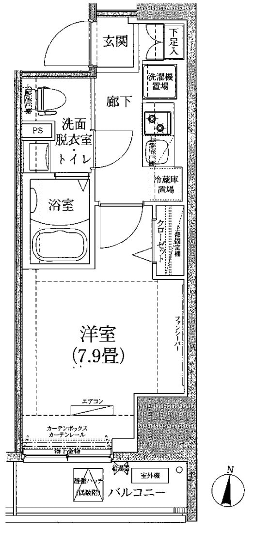 ルフレ深川イーストの物件間取画像