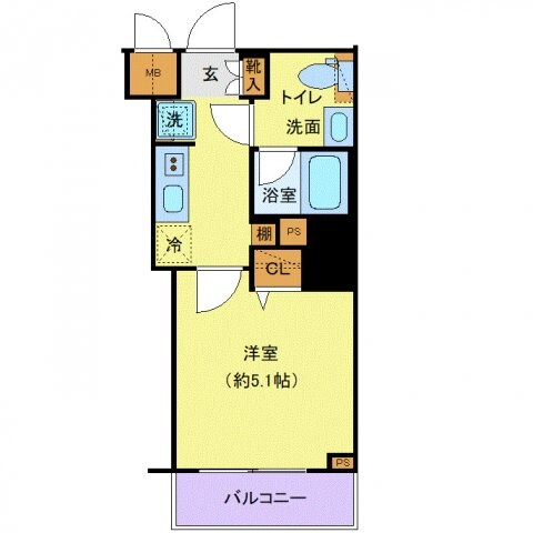 プレール・ドゥーク戸越銀座通りの物件間取画像