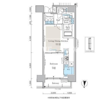 新日本橋駅 徒歩3分 9階の物件間取画像