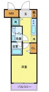 カスタリア蔵前の物件間取画像