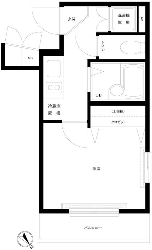 中目黒駅 徒歩12分 3階の物件間取画像