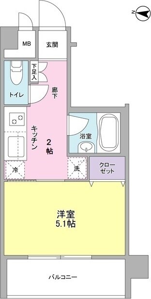 中野坂上駅 徒歩7分 3階の物件間取画像