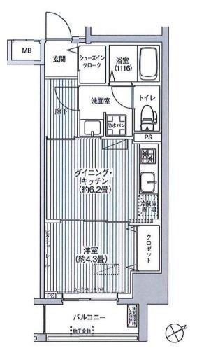 ワイズ柳橋の物件間取画像