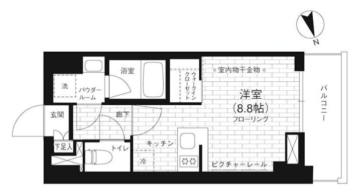 ステージファースト亀戸の物件間取画像