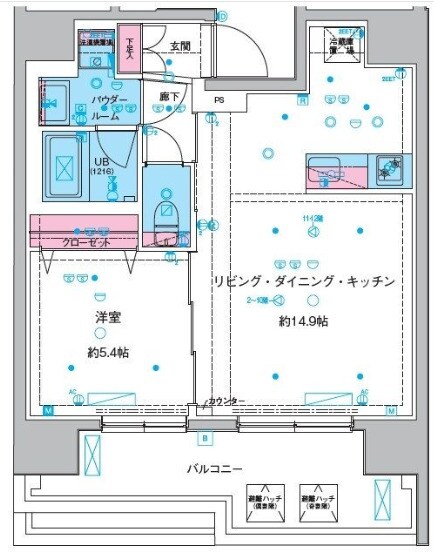 ジェノヴィア本所吾妻橋Ⅲの物件間取画像