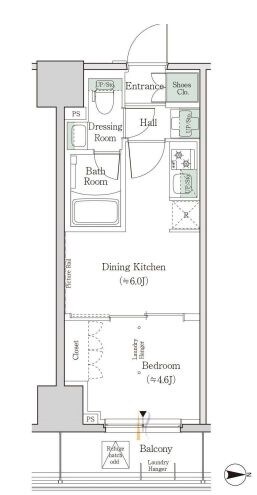 ワンルーフレジデンス新御徒町の物件間取画像