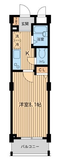 不動前駅 徒歩4分 2階の物件間取画像