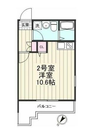 門前仲町駅 徒歩8分 3階の物件間取画像