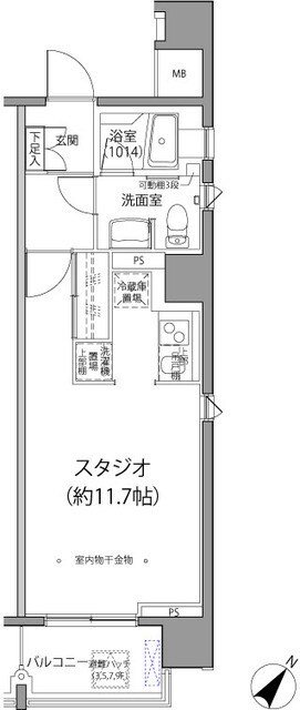 麹町二番町マンションの物件間取画像