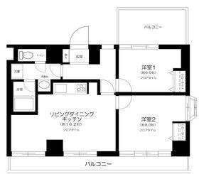 築地駅 徒歩3分 4階の物件間取画像