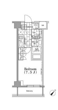 月島駅 徒歩4分 6階の物件間取画像