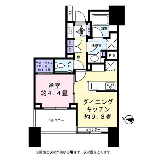 ザ・パークハウスアーバンス中野中央の物件間取画像