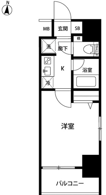 ルクレ錦糸町の物件間取画像