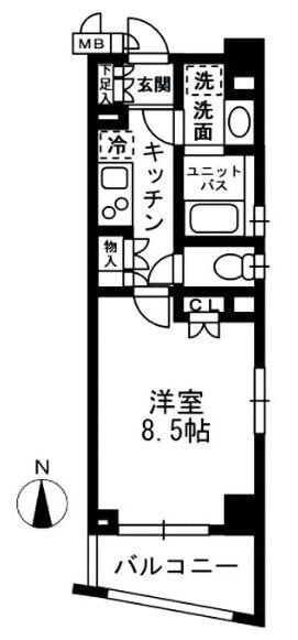 レジディア中落合の物件間取画像