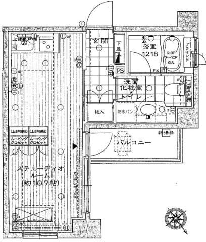 築地駅 徒歩1分 3階の物件間取画像