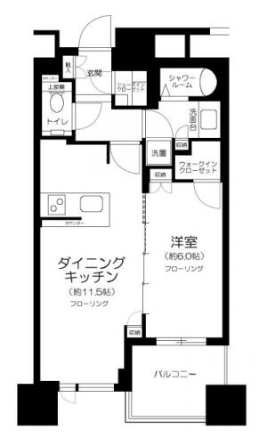 ドゥ・トゥールイーストタワーの物件間取画像