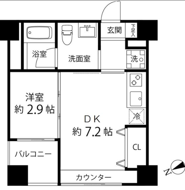 上野駅 徒歩9分 11階の物件間取画像