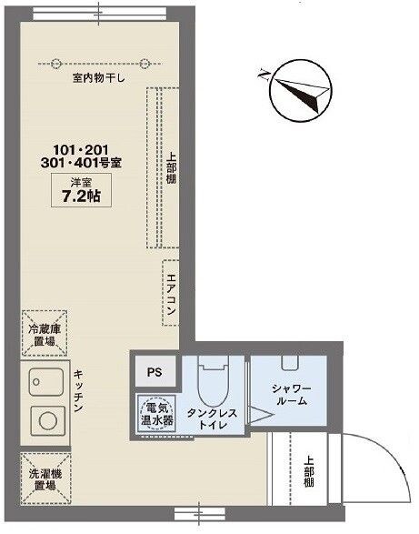 北池袋駅 徒歩6分 1階の物件間取画像