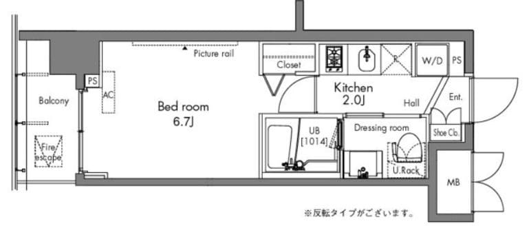 八丁堀駅 徒歩9分 6階の物件間取画像