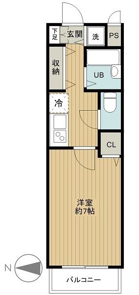 麻布十番駅 徒歩3分 5階の物件間取画像