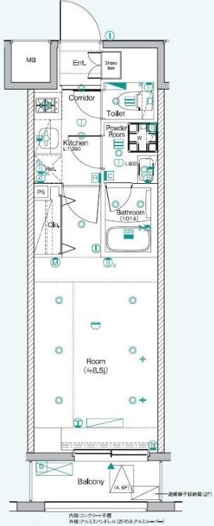 雑司が谷駅 徒歩4分 7階の物件間取画像