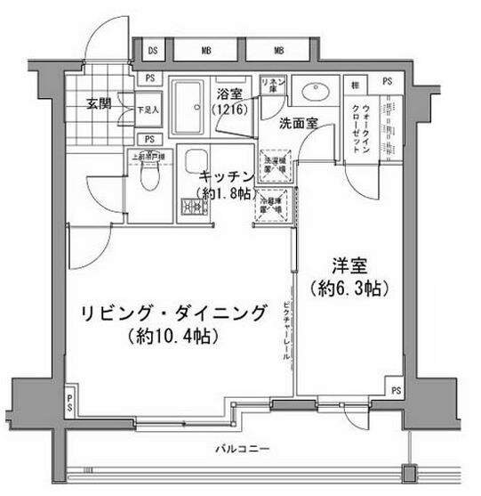 八丁堀駅 徒歩3分 5階の物件間取画像