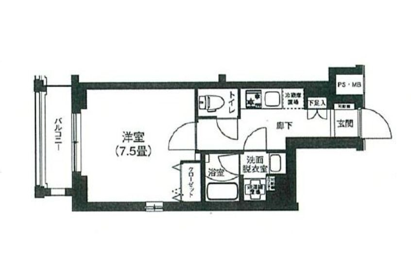 上北沢駅 徒歩2分 4階の物件間取画像