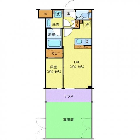 シーフォルム東新宿Ⅱの物件間取画像