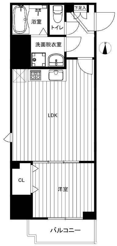 パレスシンシア江東橋の物件間取画像