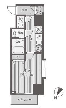 蒲田駅 徒歩4分 14階の物件間取画像