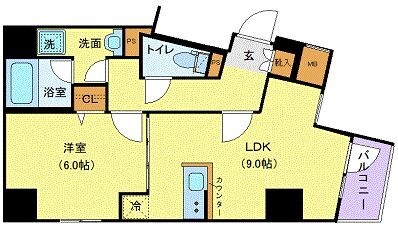 ジェノヴィア上野Ⅱスカイガーデンの物件間取画像