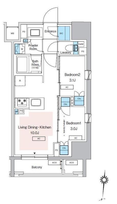 プレディアコート錦糸町スカイビューの物件間取画像