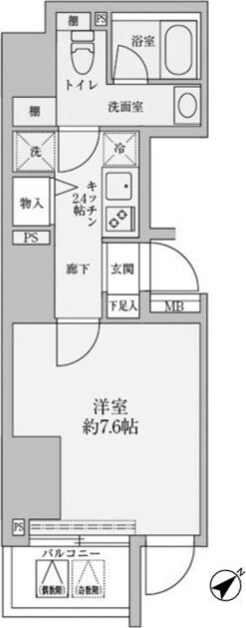 リヴシティ赤坂の物件間取画像