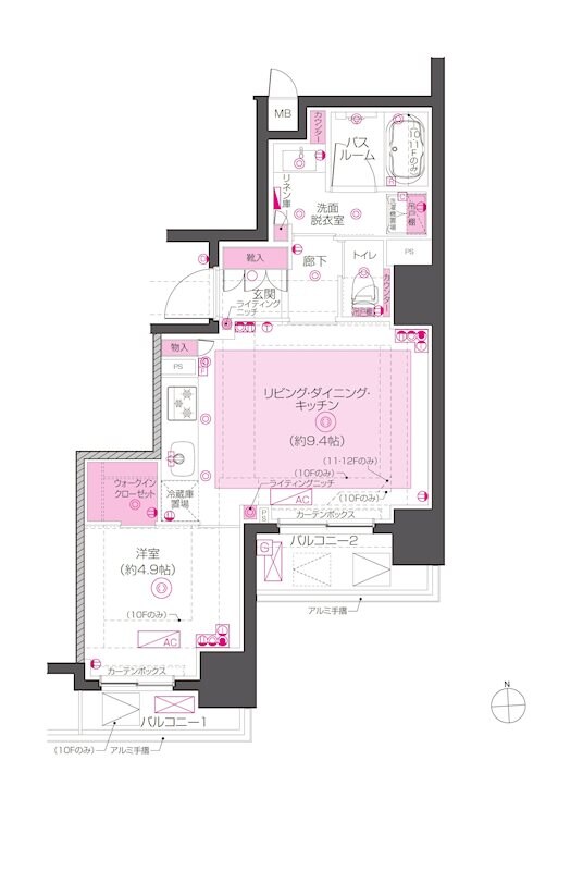 ZOOM東神田の物件間取画像