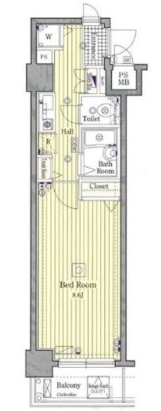 ガーラ銀座東の物件間取画像