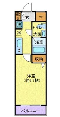 プレール・ドゥーク品川御殿山の物件間取画像