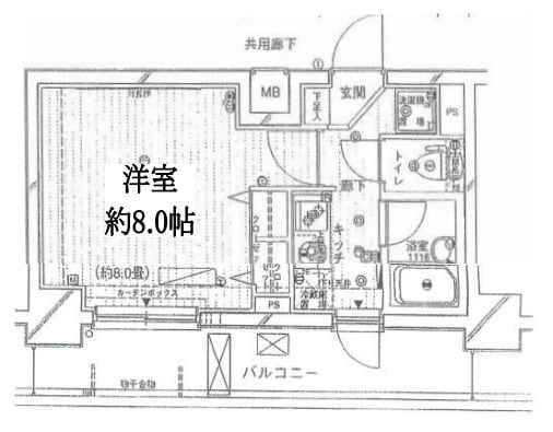 サンスタレ西浅草の物件間取画像