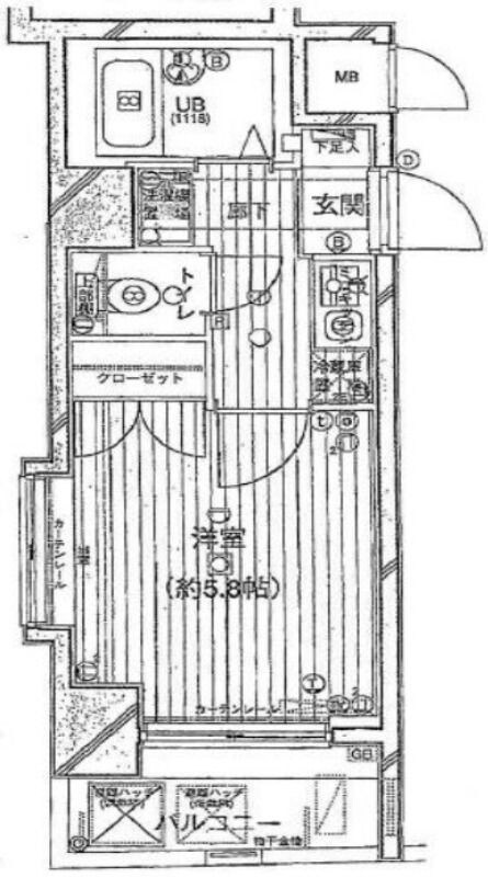 早稲田駅 徒歩7分 4階の物件間取画像