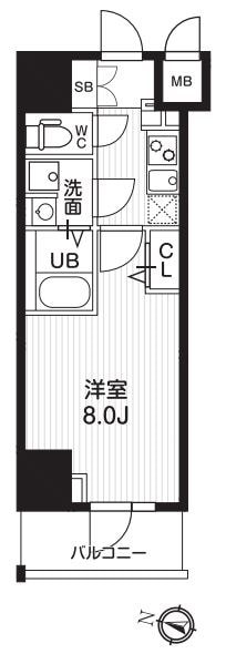 両国駅 徒歩5分 4階の物件間取画像