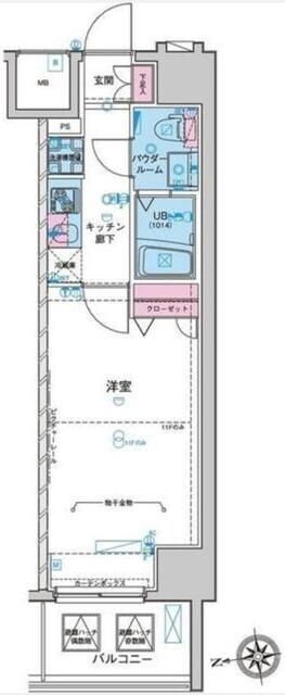 東新宿駅 徒歩1分 2階の物件間取画像