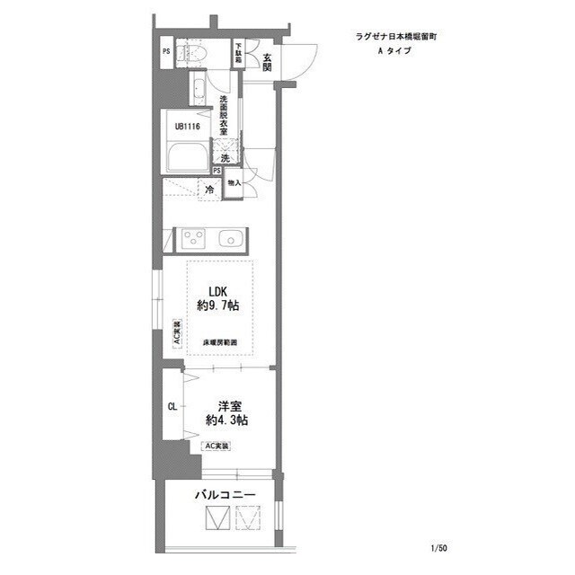 人形町駅 徒歩4分 2階の物件間取画像