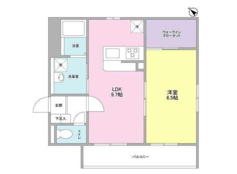 エルム月島の物件間取画像