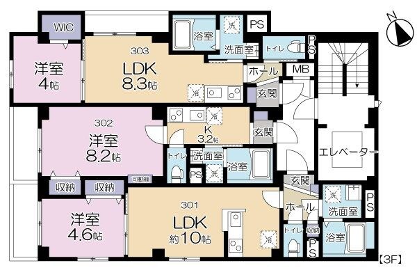 四谷三丁目駅 徒歩4分 1階の物件間取画像